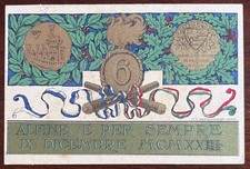 CARTOLINA MILITARE "6° REGGIMENTO ARTIGLIERIA" VIAGGIATA 1924