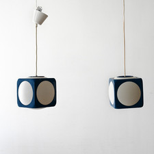 MidCentury Coppia lampade di Lars Schiøler per Hoyrup, design scandi vintage 60s