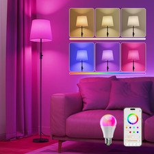 Lampade Da Terra per Salotto RGB Compatibile Alexa E APP, Smart Lampada a Stelo 