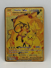 Pokemon Pikachu VMax Carta Metallo Bambino Regalo Compleanno Natale Nicola