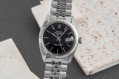 Rolex datejust black dial - rolex,