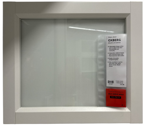 New ikea oxberg white glass - ikea,