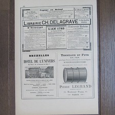OLD ADVERTISING 1898 BOOKSHOP