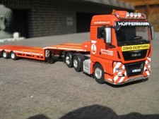 WSI 02-2341 modello pubblicitario Hüffermann MAN 3 assi con letto ribassato in confezione originale