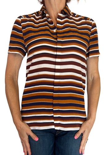 Polo kenzo arancione - arancione/navy, in