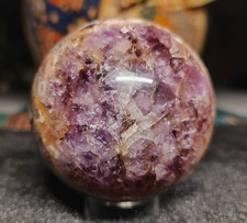 Sfera di Cristallo 537g 73mm Minerale Ametista Crystal Sphere Reiki Uruguay
