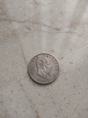 Moneta lire 1872 vittorio - moneta,