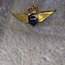 Vintage badge for KLM's