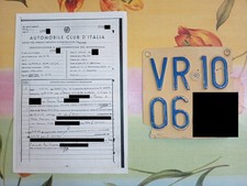 Targa originale VR Verona