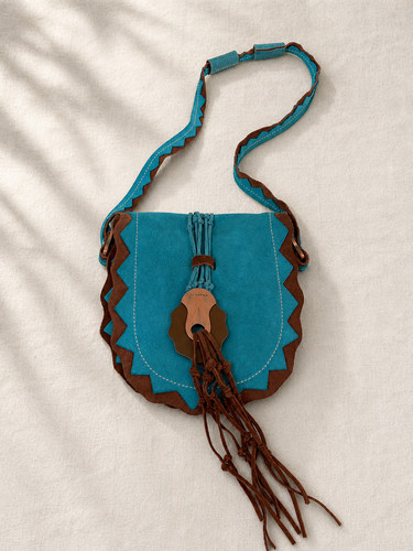 Cromia suede crossbody bag - suede,