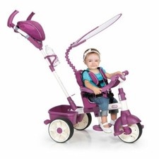 Triciclo Little Tikes 4 in 1 Sports Edition (rosa/bianco) con borsa e portabottiglie ~Nuovo