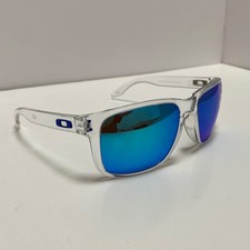 Oakley Holbrook XL OO9417-0759 occhiali da sole polarizzati lenti zaffiro/cornici trasparenti