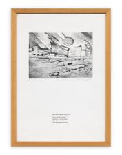 Veronica Menghi ( Milano, 1960 ) QUADRO INCISIONE ACQUAFORTE OPERA con Cornice