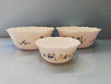 ARCOPAL FRANCE MYOSOTIS VERONICA SET 3 CIOTOLE CIOTOLA  FIORI AZZURRI CIOTOLINA 