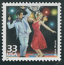 Scott #3189-d....33 centesimi... Festeggia anni 70...musica discoteca...3 francobolli  