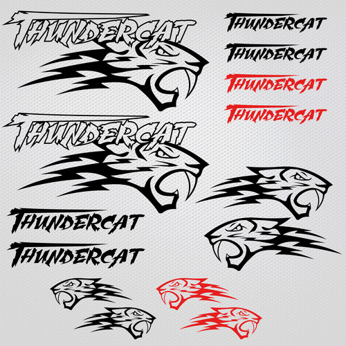 Adesivo thundercat quad - adesivo,