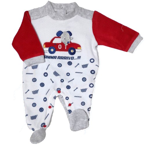 Tutina neonato ciniglia - tutina,
