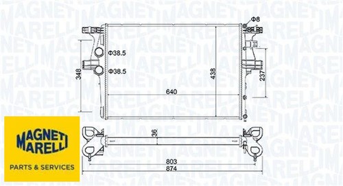 Radiatore magneti marelli - radiatore,