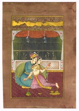 Mano Miniatura Vecchio Dipinto