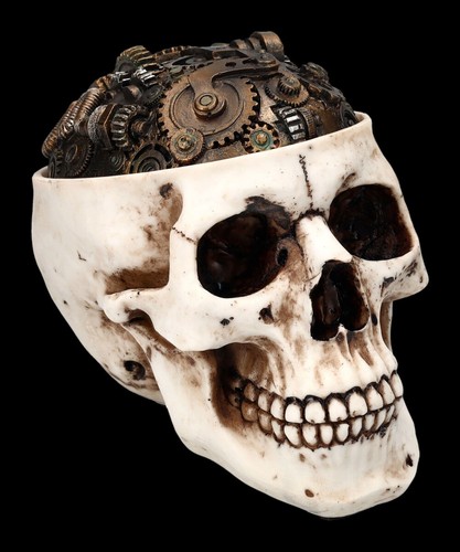 Schatulle totenkopf steampunk - totenkopf,