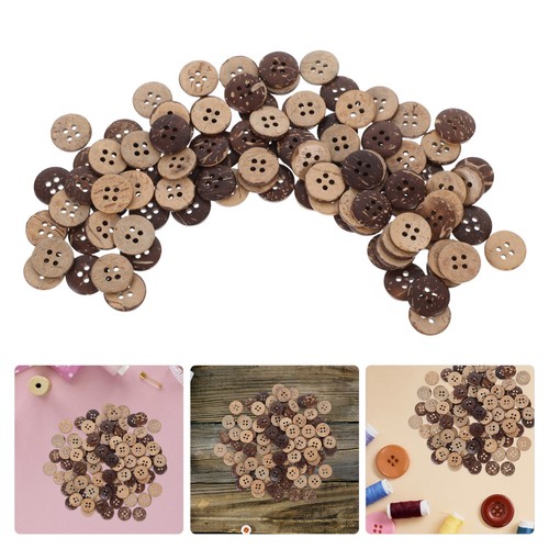 100 pcs bottoni - pcs, conchiglia