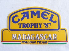 CAMEL TROPHY 1987 MADAGASCAR ITALIAN TEAM RALLY RACING CAR VECCHIO ADESIVO
