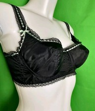 ? REGGISENO VINTAGE TG.3 RETRÒ ROBER BULLET BRA BALCONCINO LUCIDO NERO 