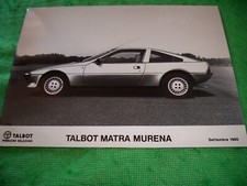 FOTO TALBOT MATRA MURENA SETTEMBRE 1980 CAR PUBBLICITARIA VINTAGE