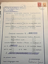 1968 CERTIFICATO AZIONARIO "