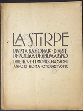 La Stirpe - Rivista Nazionale