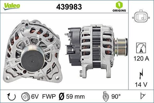 Alternatore valeo per dacia - alternatore,