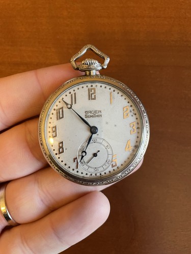 Antico orologio tasca gruen - antico,