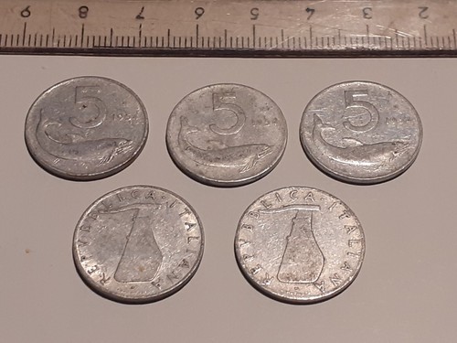 Lotto monete da 5 - lotto,