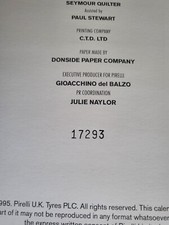 calendari pirelli dal 1989 al 2000. Del 1993 doppi tutti originali numeratieimba