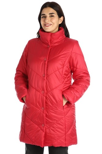 Piumino rosso raso tecnico - rosso,