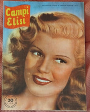 CAMPI ELISI RIVISTA 7 1948 RITA HAYWORTH AMORE FILM FELLINI MAGNANI CREMONA ED.