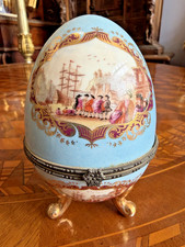 Uovo stile Fabergé porcellana