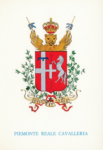 Cartolina cavalleria stemma - cartolina, cavalleria: