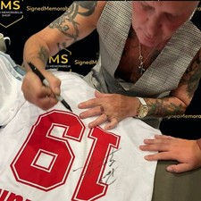 Paul Gascoigne d'Inghilterra 1990 MAGLIA firmata autografo maglia ITALIA 90