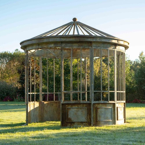 Aged metal gazebo decorative - metal,
