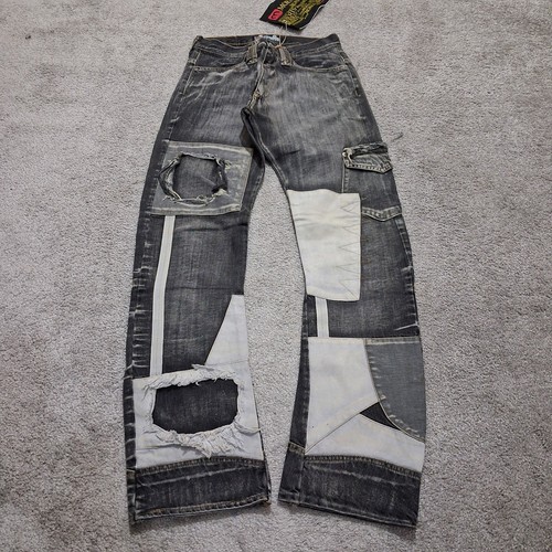Baggy y2k patchwork jeans - baggy,