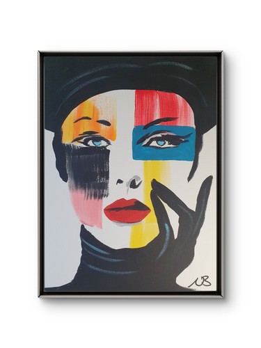 Ritratto femminile dipinto - femminile,