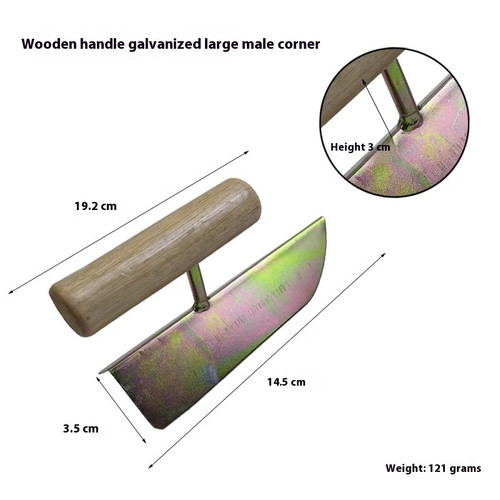 Spatola manico legno muratura