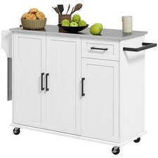 ISOLA CUCINA MDF E ACCIAIO