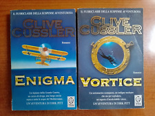Lotto di nr. 2 libri 2001 VORTICE + 2002 ENIGMA Clive Cussler TEA