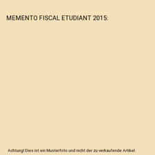MEMENTO FISCAL ETUDIANT 2015