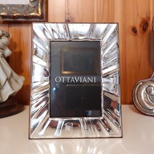Cornice Portafoto in Argento OTTAVIANI Linea LETTERA x foto cm 8x12 - Nuova