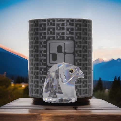 Swarovski crystal falcon head - swarovski,