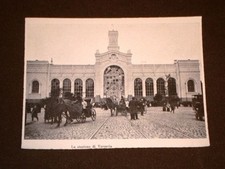 Varsavia o Warszawanel nel 1904 La Stazione Polonia + Malaria Chinino di Stato