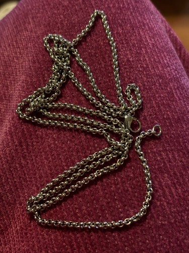 Collana collane acciaio lunga - collana,